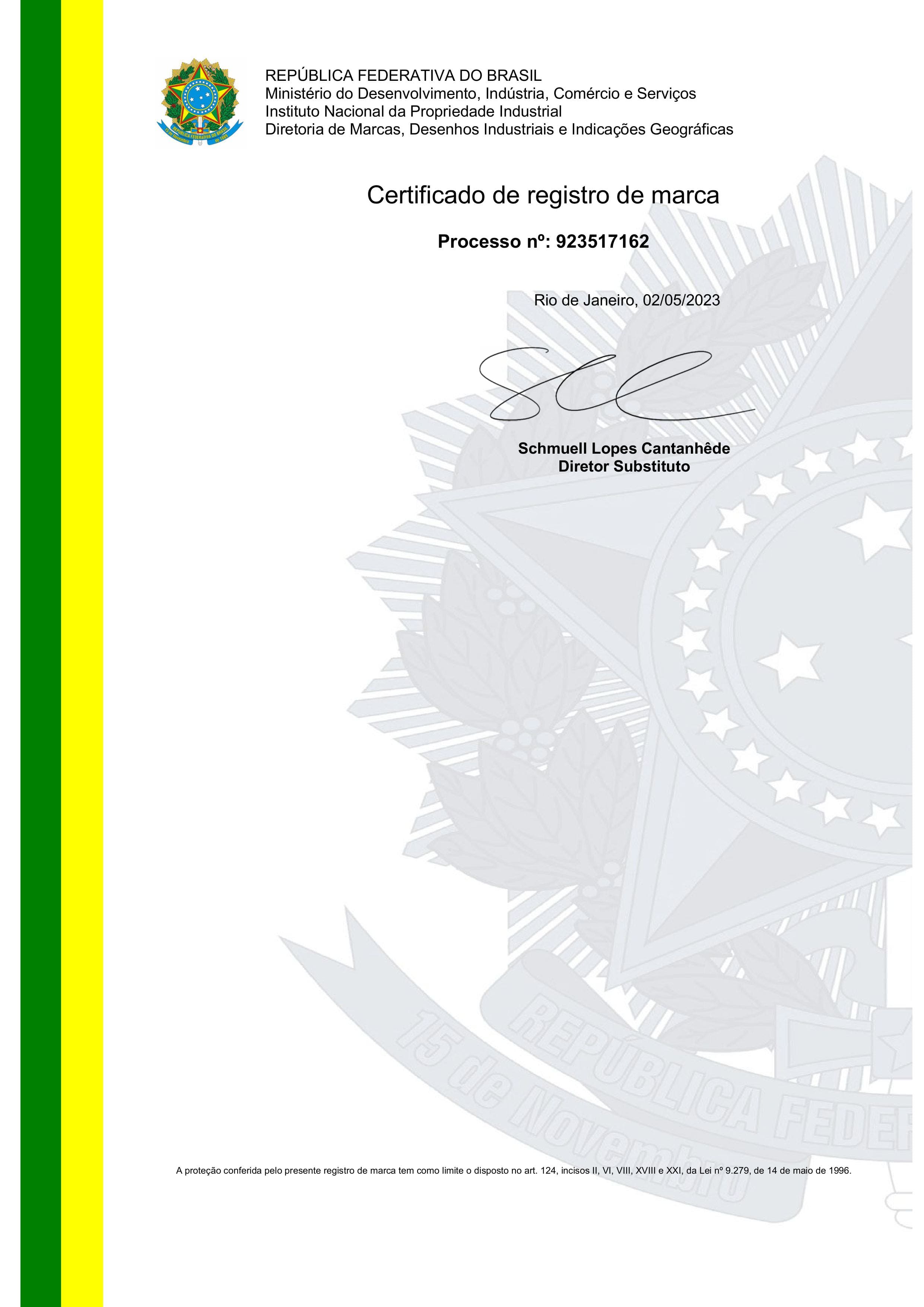 Certificação Ministério do Desenvolvimento