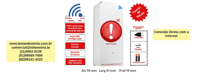 Informações do Botão de Alerta