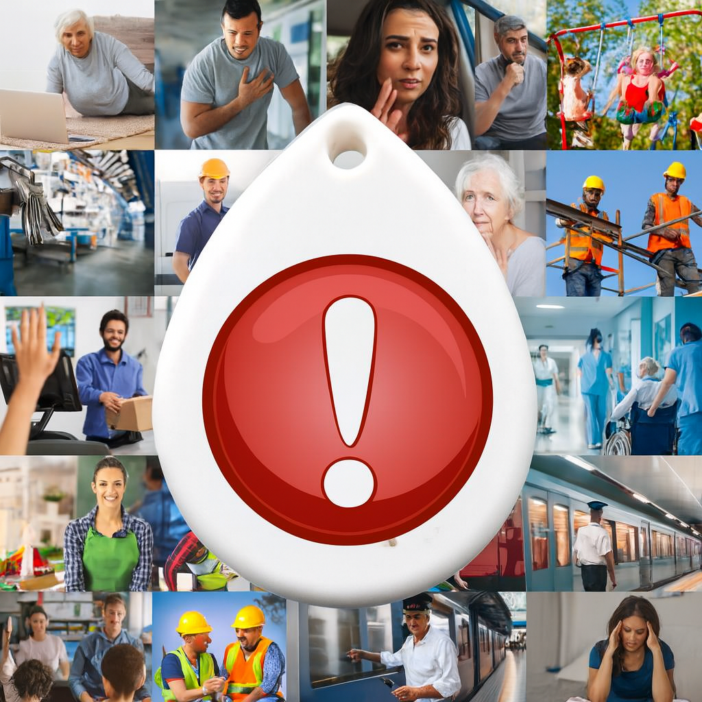 App e dispositivos do Botão de Alerta